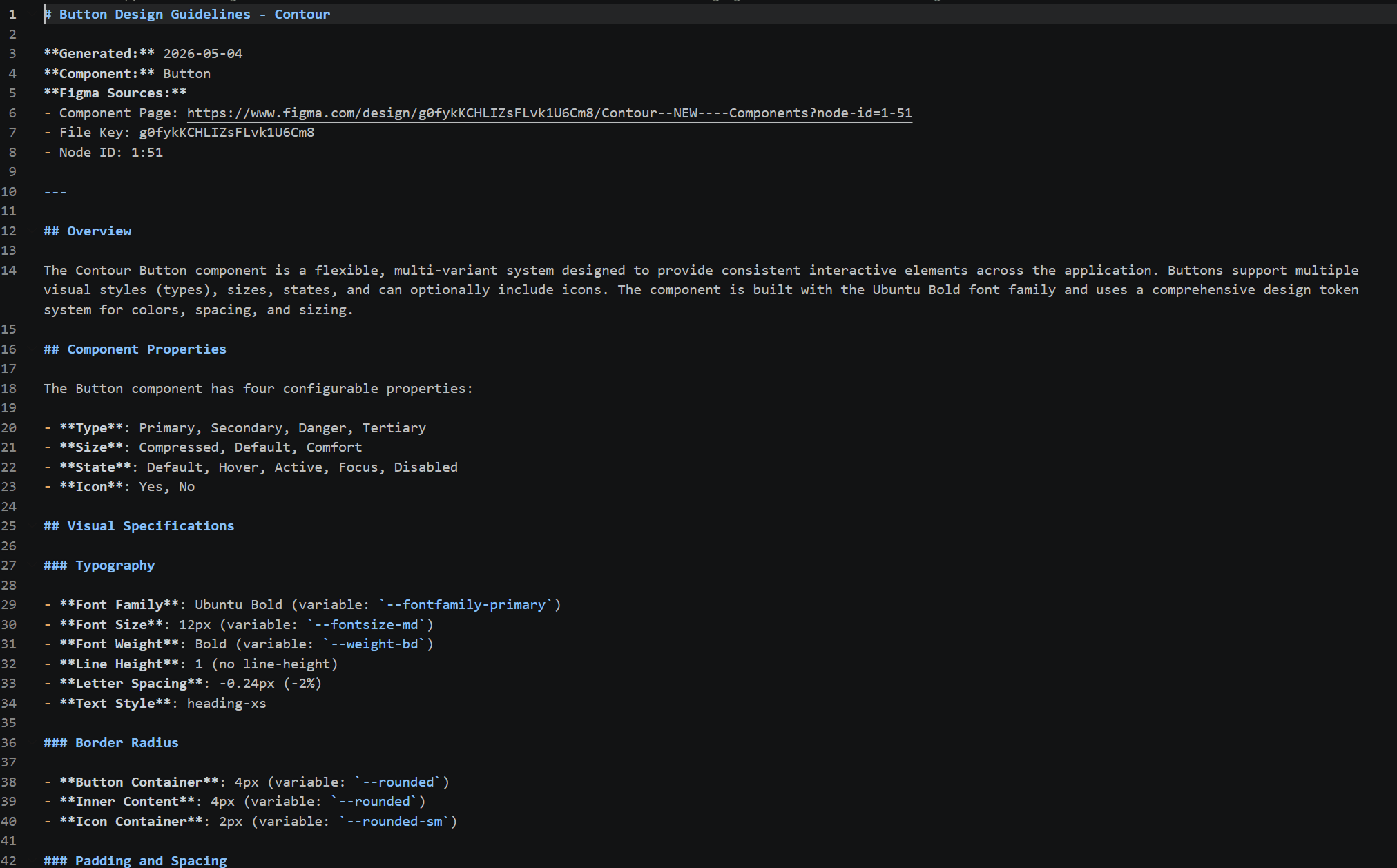 Markdown design guidelines from the AI toolkit