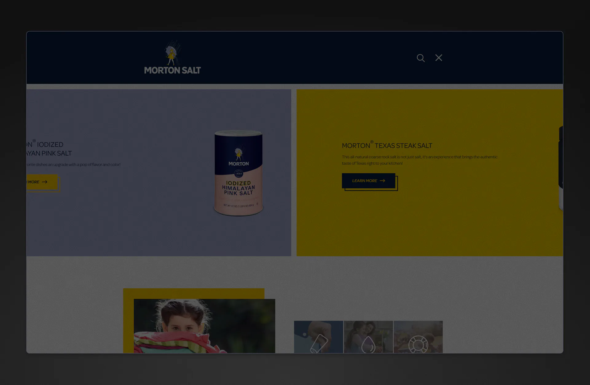Research and redesign direction for Morton Salt project preview